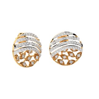 Lindy Round Diamond Stud Earrings
